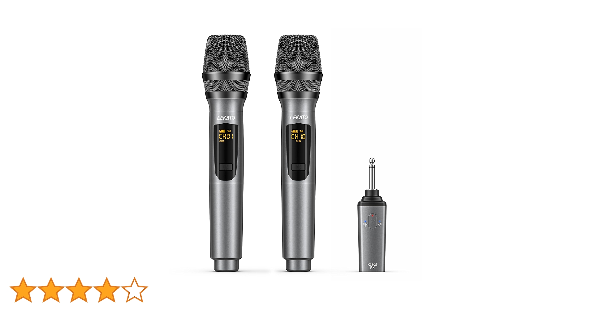 【新品】LEKATO UHFワイヤレスマイクセット Amazon.co.jp: 充電式ワイヤレスマイクダイナミックマイク UHF LEKATO